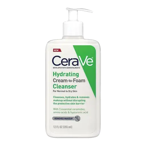 CeraVe Hydrating Cream-to-Foam Cleanser